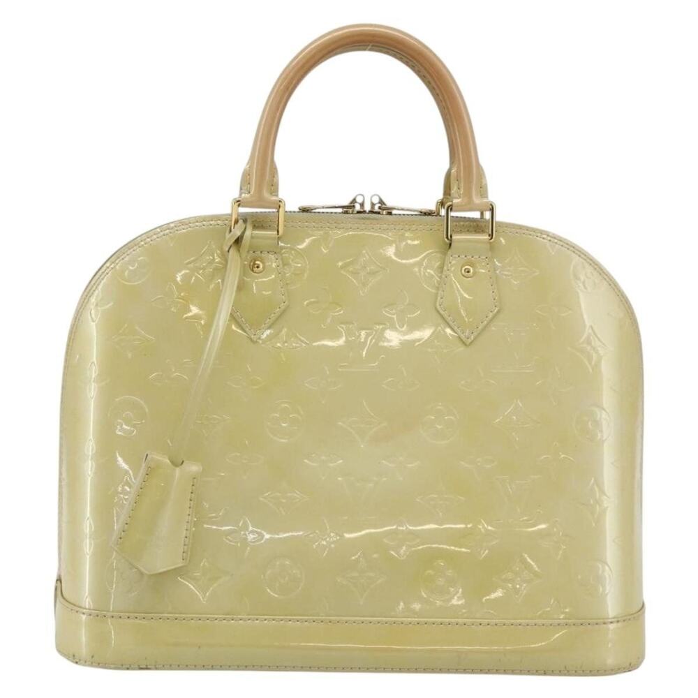 Louis Vuitton Monogram Vernis Alma PM Handbag Beige